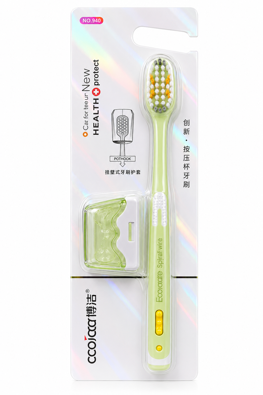 Health Protect Deep Clean Toothbrush with Wall Mount Pothook
