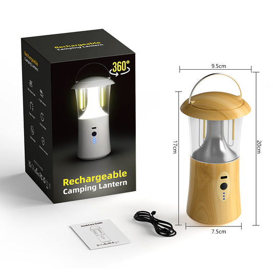 Rechargeable LED Vintage Lantern with Type-C Fast Charging