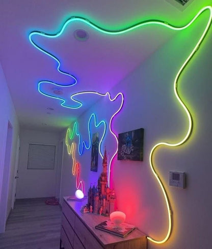 RGB Smart LED Neon Strip Light (App + Remote Control)